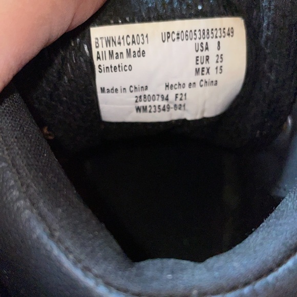 Wonder nation black toddler boots gently used size 8 - Picture 6 of 6